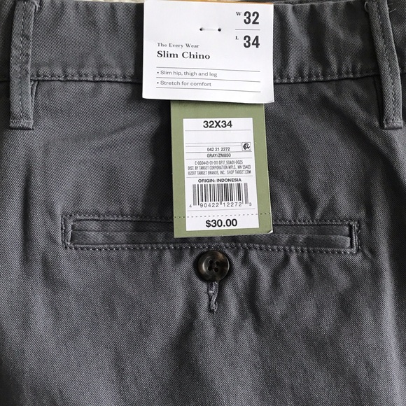 Goodfellow & Co Charcoal Chino Pants - Picture 5 of 5